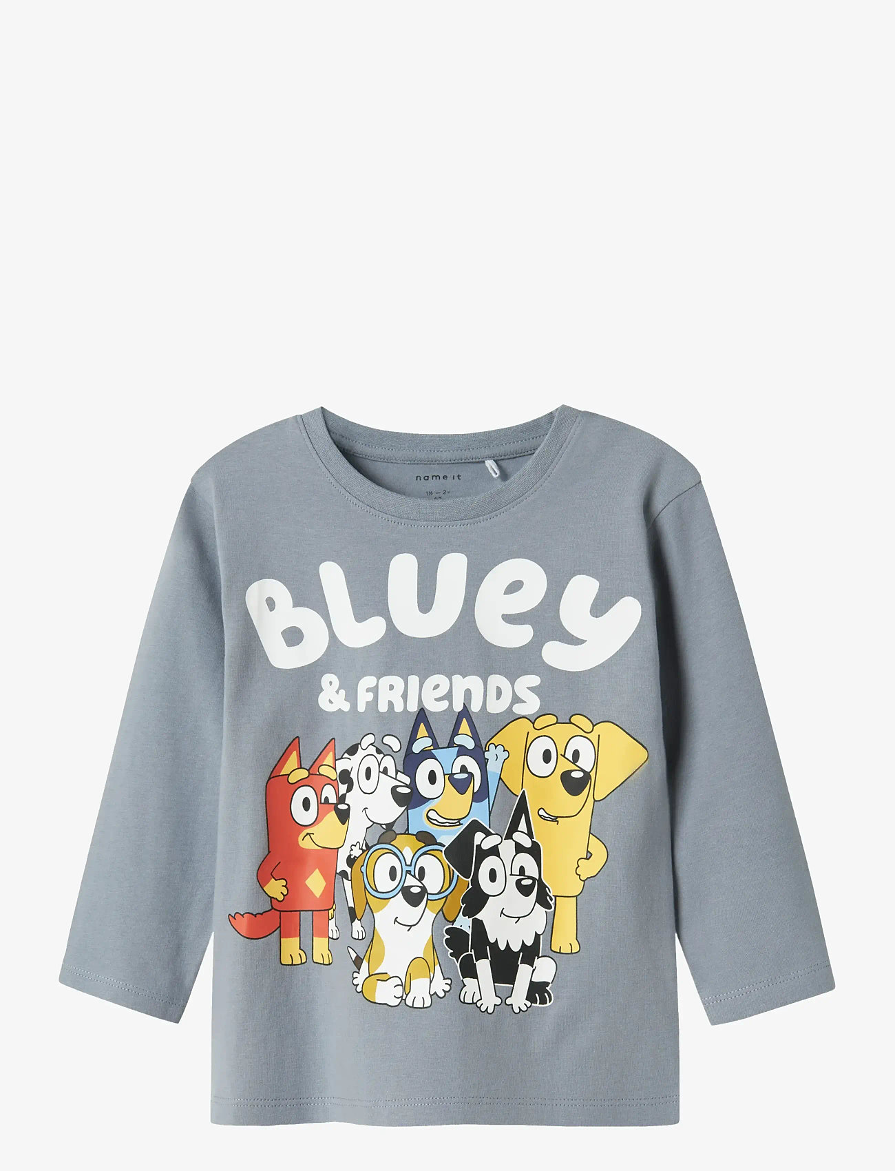 name it - NMMALEX BLUEY LS NREG TOP NOOS SKY - long-sleeved t-shirts - tradewinds - 1