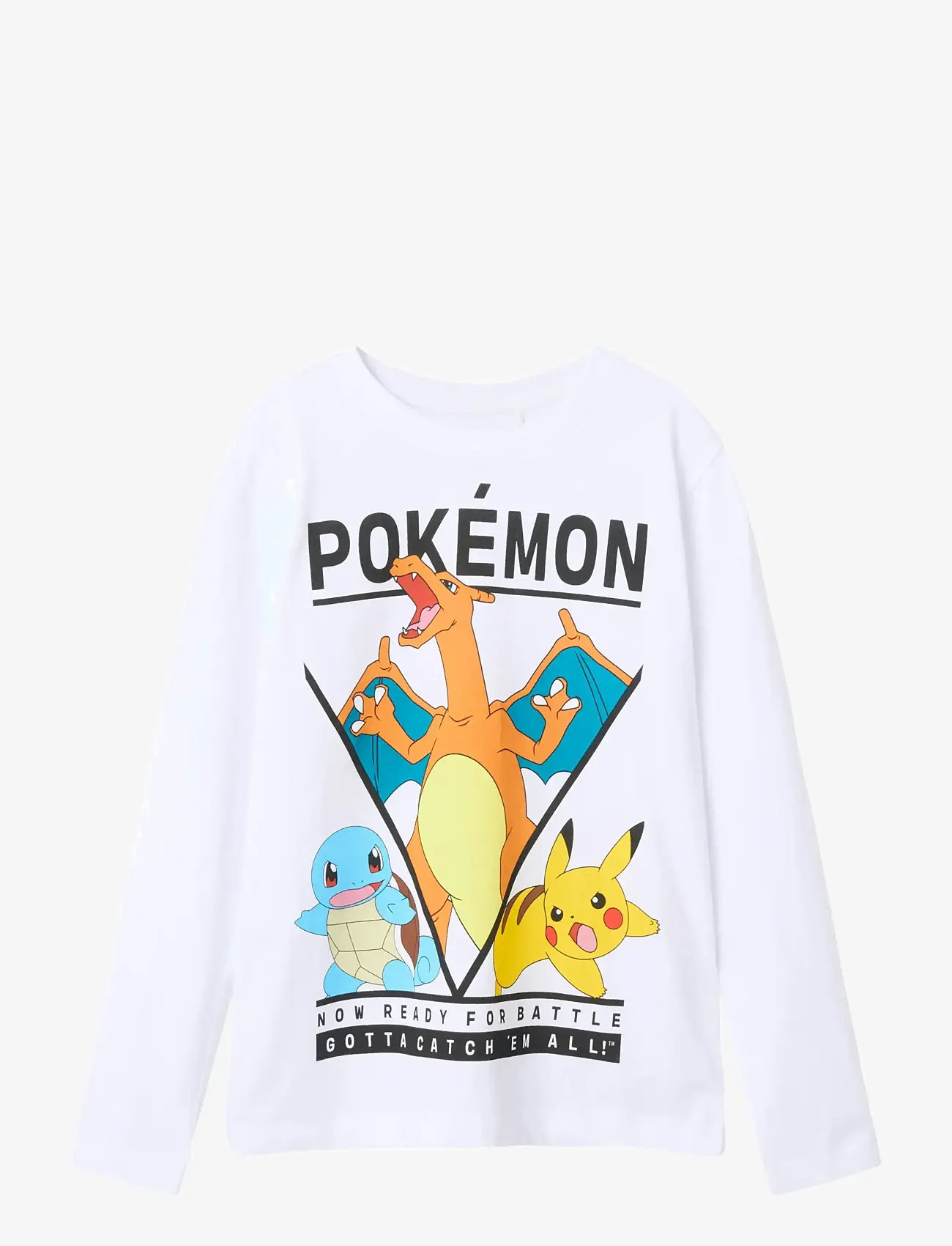 name it - NKMAST POKEMON LS NREG TOP BOX NOOS SKY - langærmede t-shirts - bright white - 1