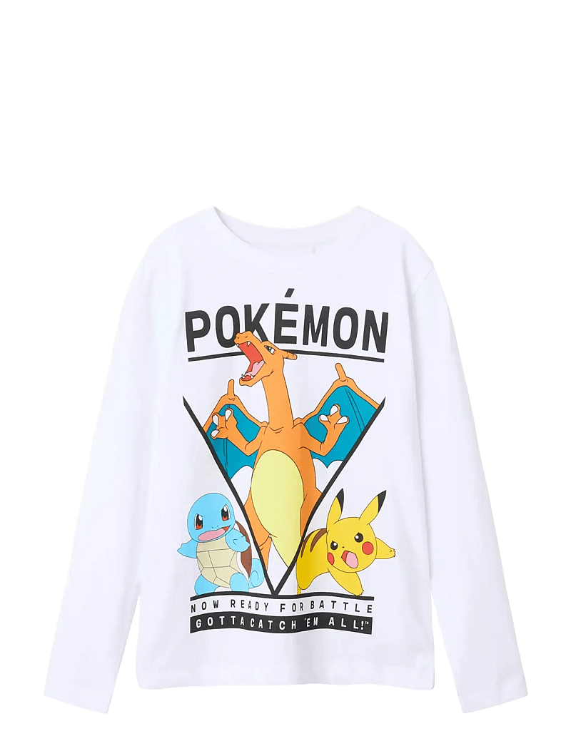 name it - NKMAST POKEMON LS NREG TOP BOX NOOS SKY - langærmede t-shirts - bright white - 1