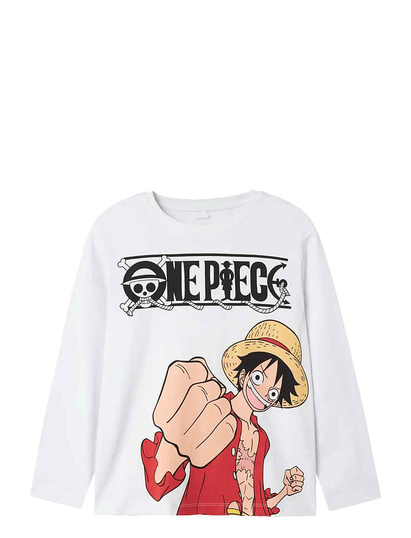 name it - NKMARK ONEPIECE LS NREG TOP BOX NOOS VDE - pikkade varrukatega t-särgid - bright white - 0