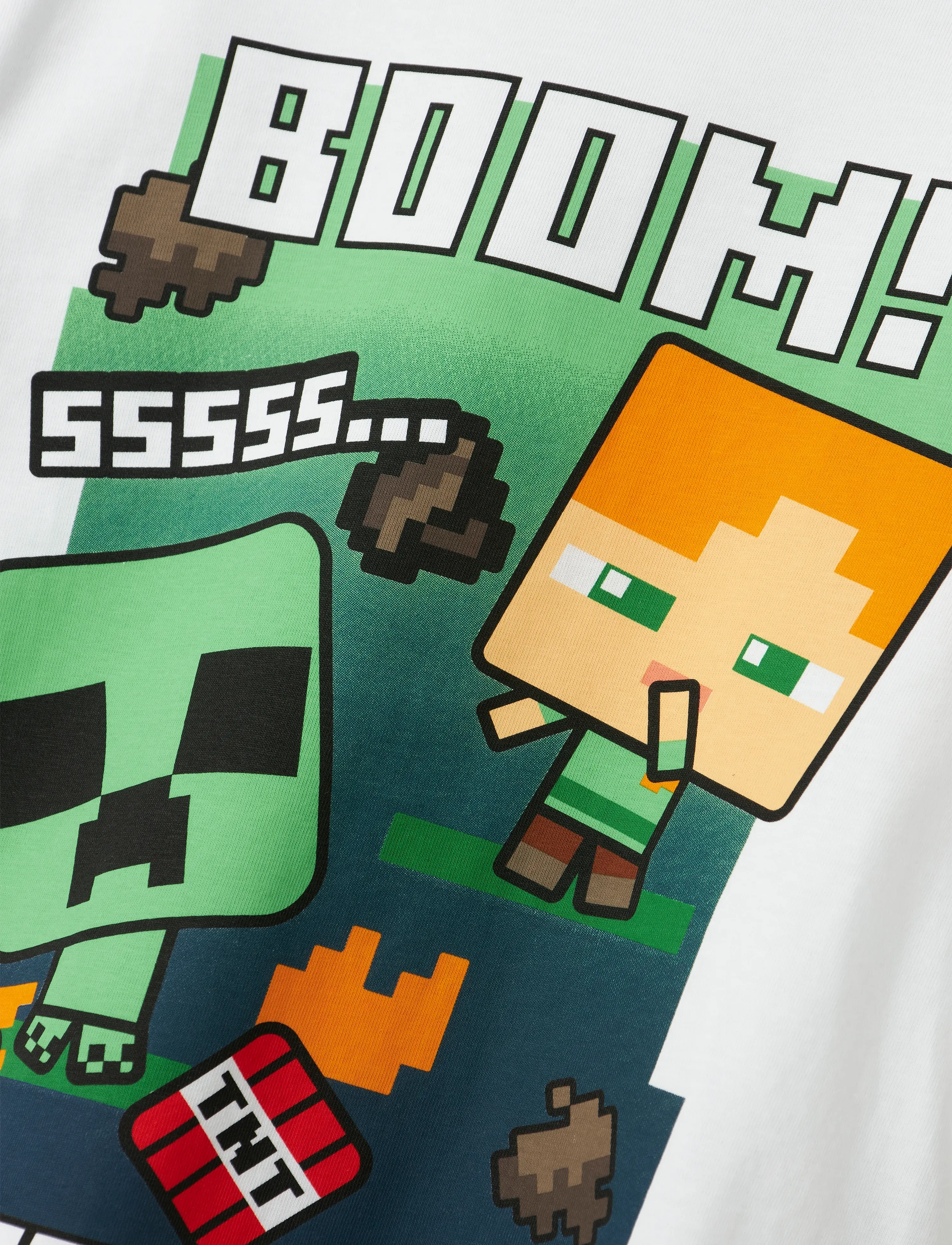 name it - NKMAC MINECRAFT LS NREG TOP BOX NOOS BFU - pikkade varrukatega t-särgid - bright white - 3