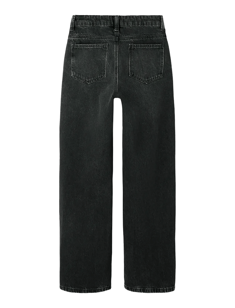 name it - NKFROSE STRAIGHT HW JEANS 9222-RM NOOS - gallabuxur - black denim - 2