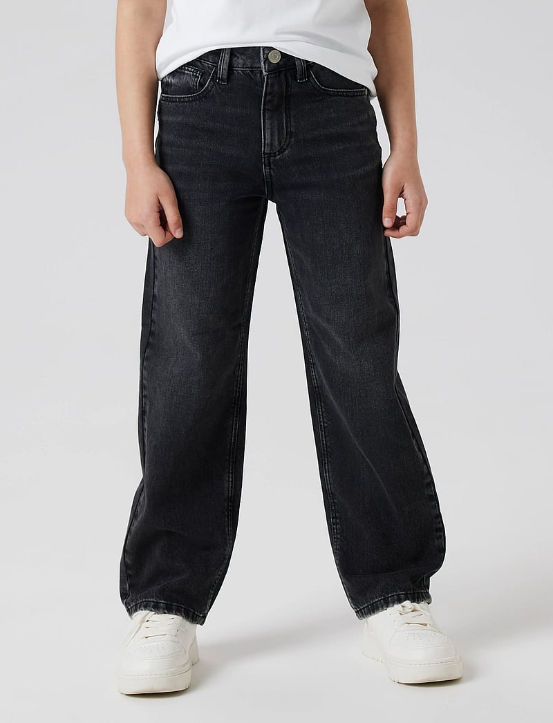 name it - NKFROSE STRAIGHT HW JEANS 9222-RM NOOS - gallabuxur - black denim - 0