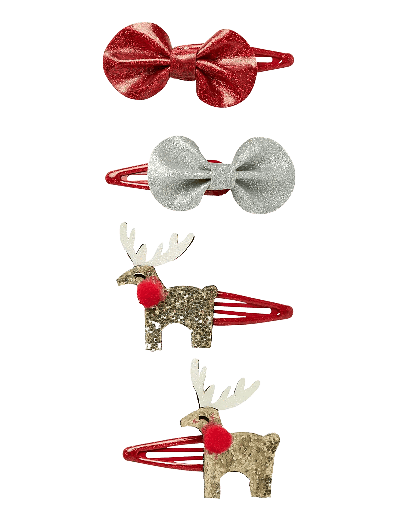 name it - NKFREINBOW 4P HAIRCLIP - hárnælur - jester red - 0