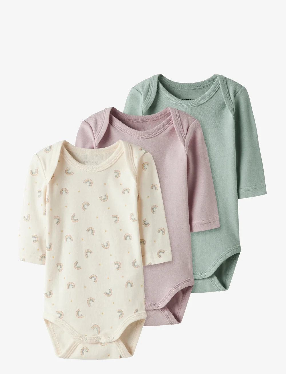 name it - NBFBODY 3P LS JET RAINBOW NOOS - bodide mitmikpakk - jet stream - 0