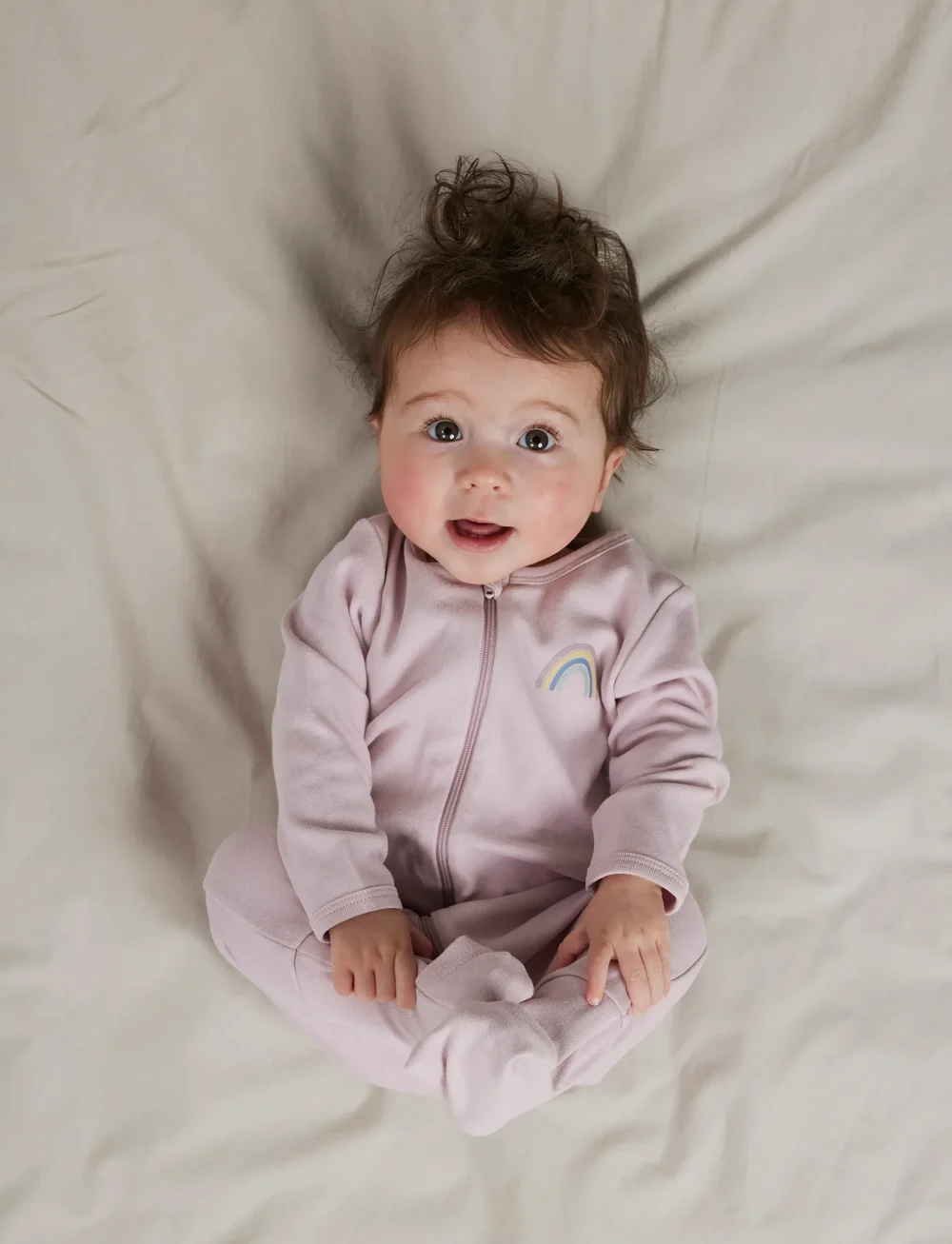 name it - NBFNIGHTSUIT 2P ZIP FF JET RAINBOW NOOS - sleeping overalls - jet stream - 0