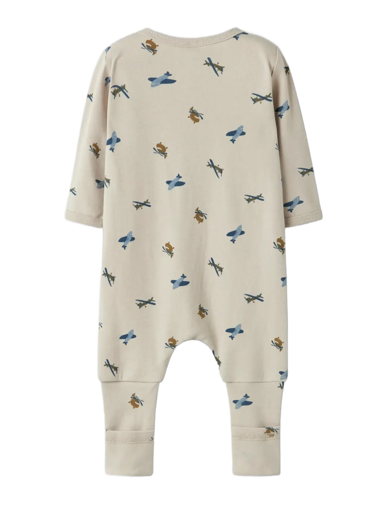 name it - NBMNIGHTSUIT 2P ZIP FF AIRPLANE NOOS - slaapoveralls - peyote - 2