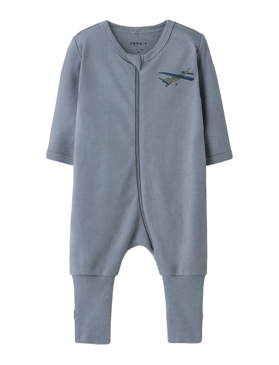 name it - NBMNIGHTSUIT 2P ZIP FF AIRPLANE NOOS - slaapoveralls - peyote - 3