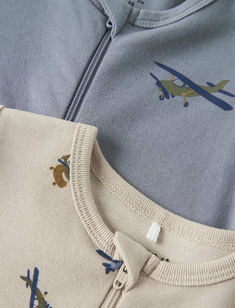 name it - NBMNIGHTSUIT 2P ZIP FF AIRPLANE NOOS - schlafoveralls - peyote - 5