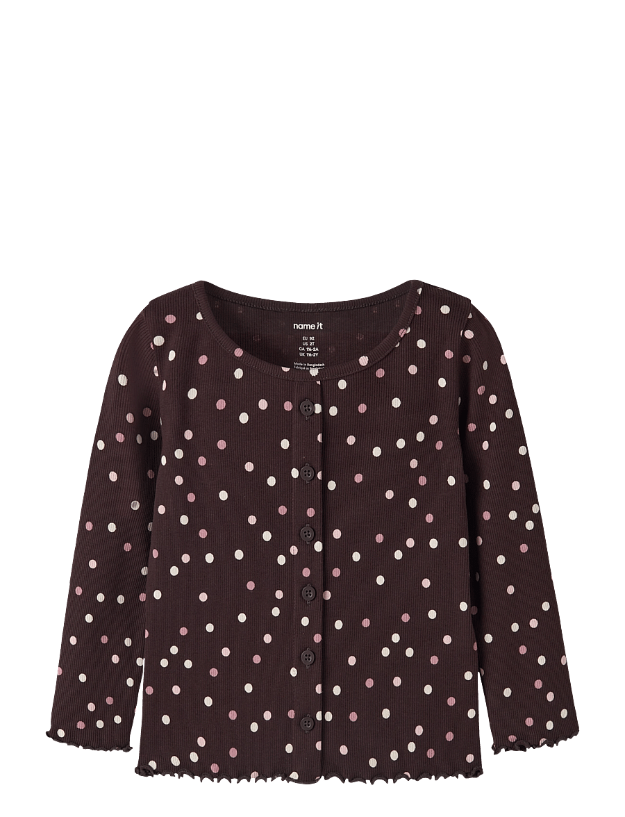 name it - NMFVEMIA LS SLIM TOP - langärmelig - chocolate plum - 0