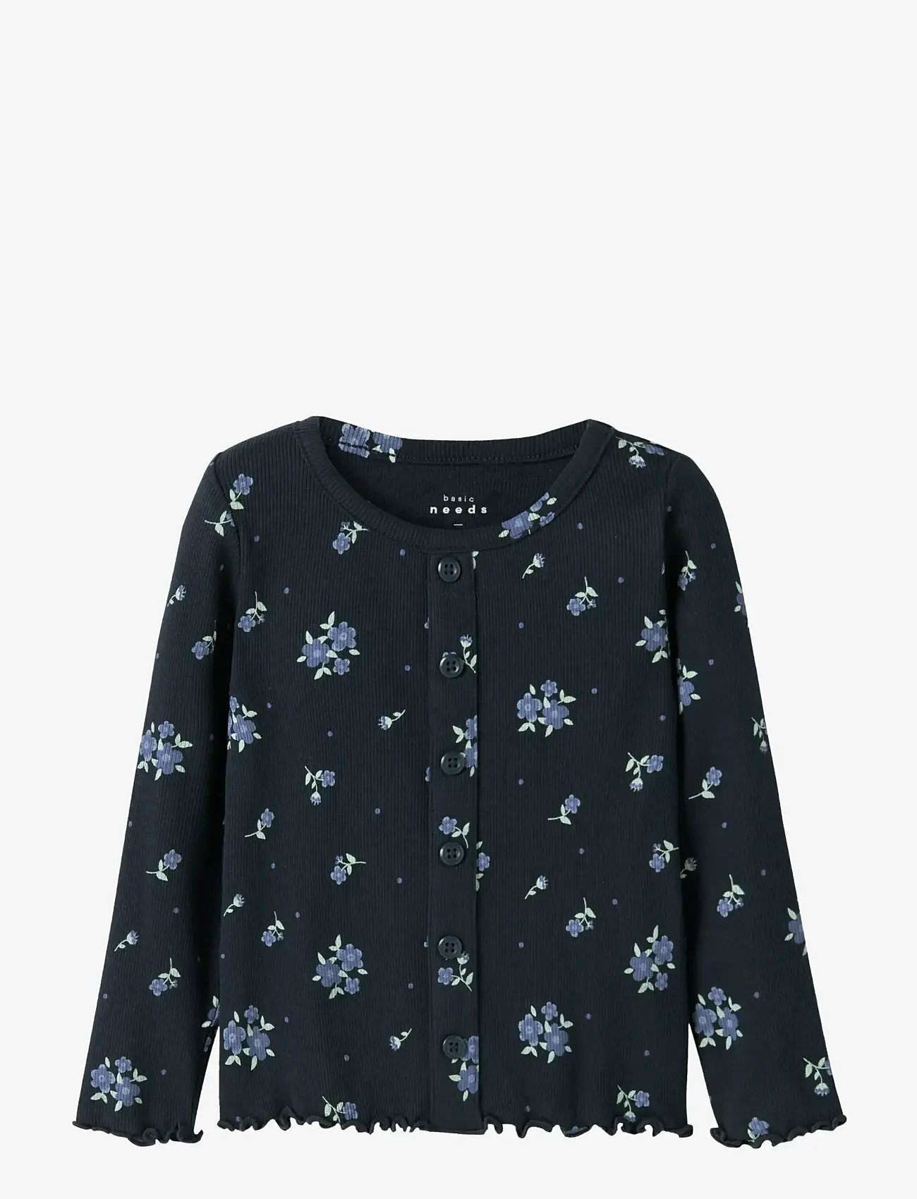 name it - NMFVEMIA LS SLIM TOP - langærmede t-shirts - navy blazer - 0