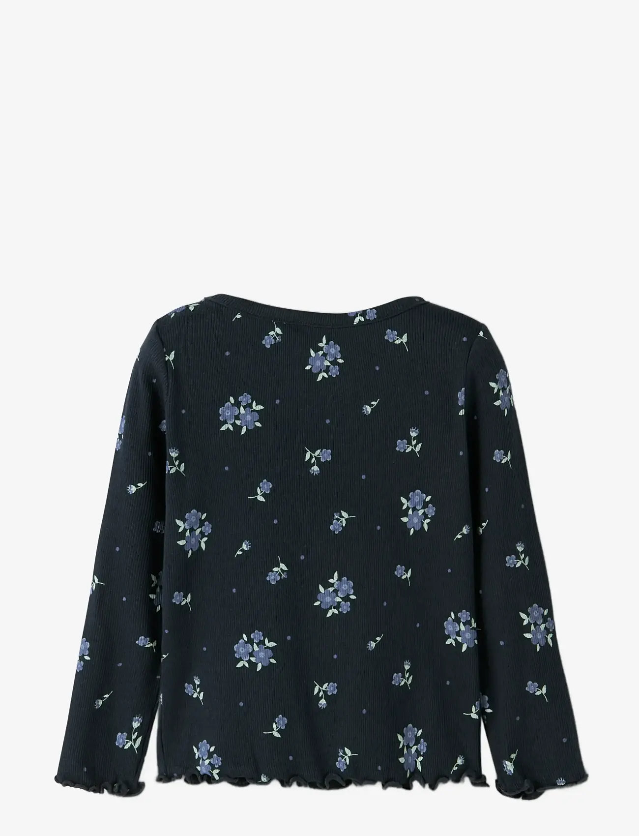 name it - NMFVEMIA LS SLIM TOP - langærmede t-shirts - navy blazer - 1