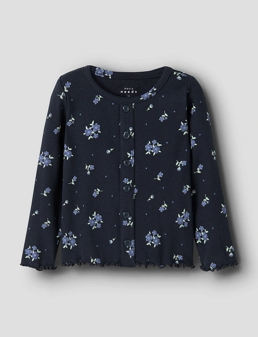 name it - NMFVEMIA LS SLIM TOP - navy blazer - 0