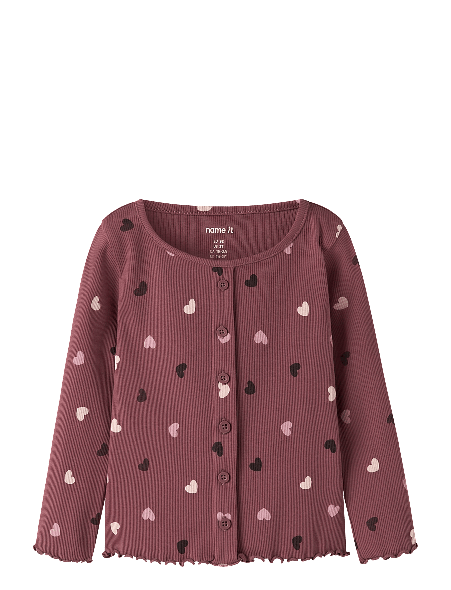 name it - NMFVEMIA LS SLIM TOP - langärmelig - wild ginger - 0