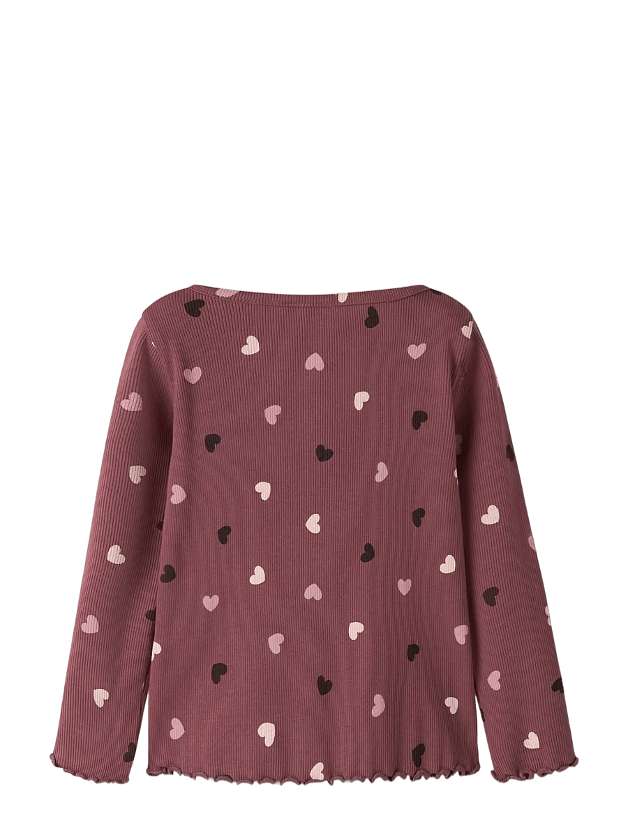name it - NMFVEMIA LS SLIM TOP - langärmelig - wild ginger - 1