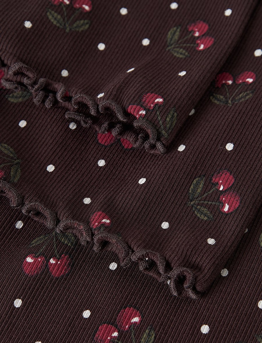 name it - NKFVEMIA PANT - retuusid - chocolate plum - 2