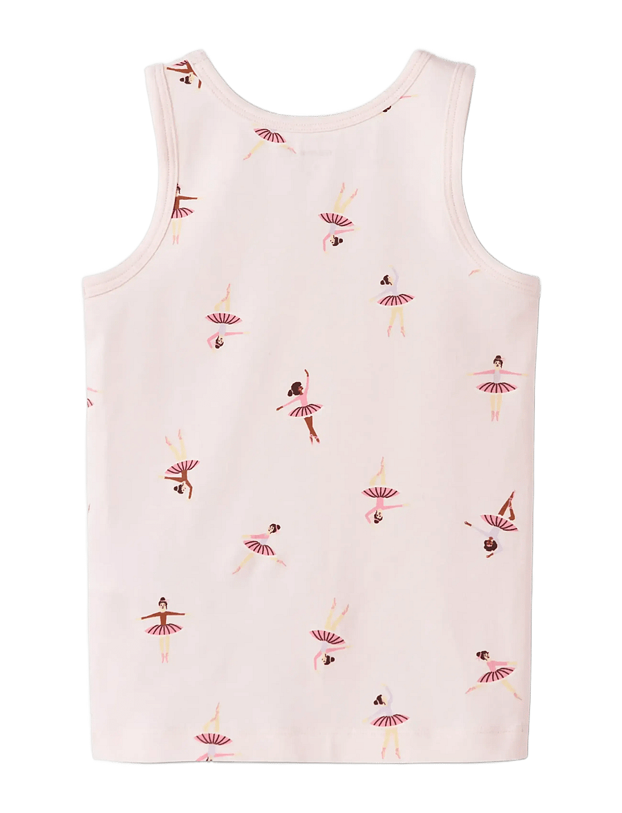 name it - NMFTANK TOP 2P BALLARINA NOOS - oberteile - pearl - 2