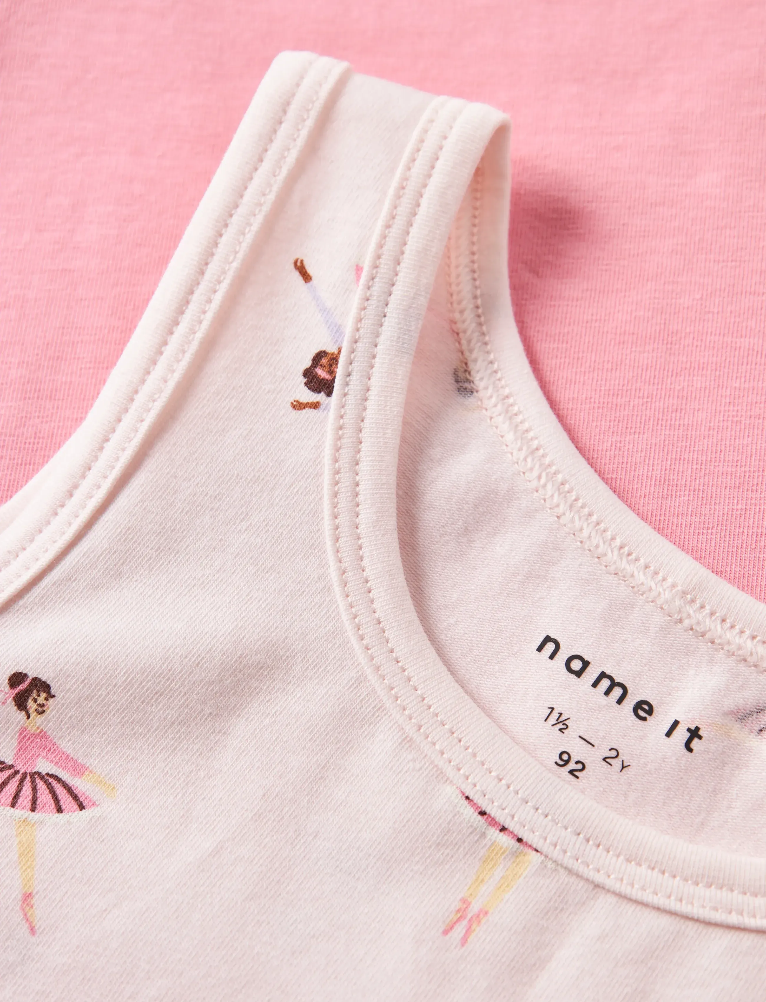 name it - NMFTANK TOP 2P BALLARINA NOOS - oberteile - pearl - 4
