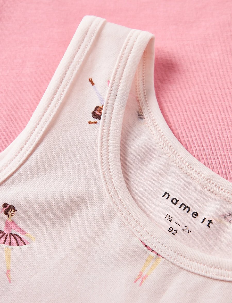 name it - NMFTANK TOP 2P BALLARINA NOOS - oberteile - pearl - 4