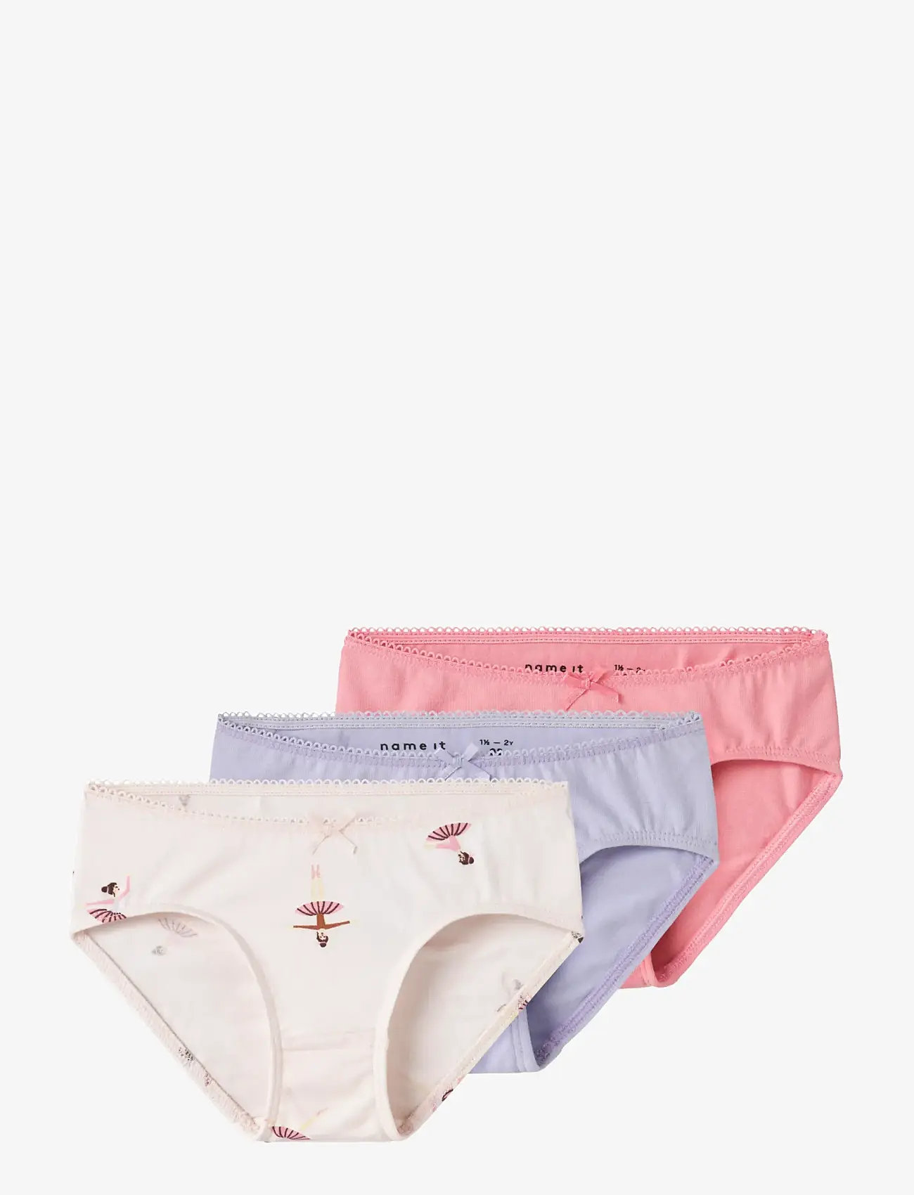 name it - NMFBRIEFS 3P BALLARINA NOOS - aluspüksid - pearl - 0