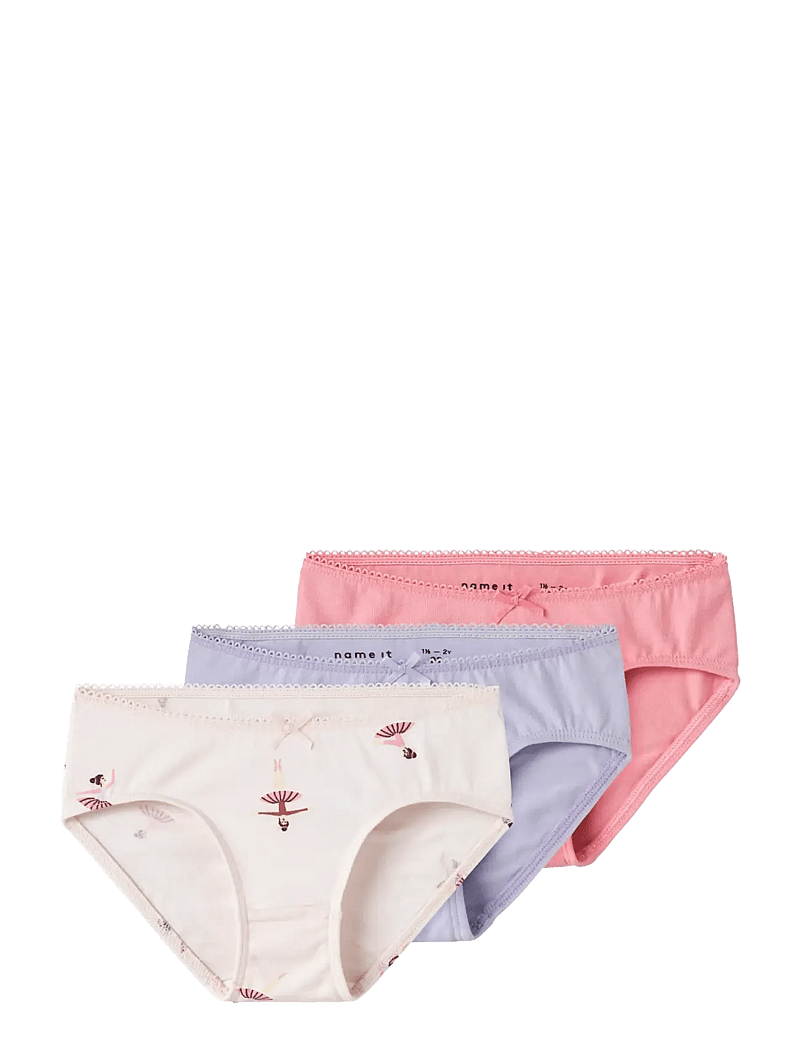 name it - NMFBRIEFS 3P BALLARINA NOOS - aluspüksid - pearl - 0