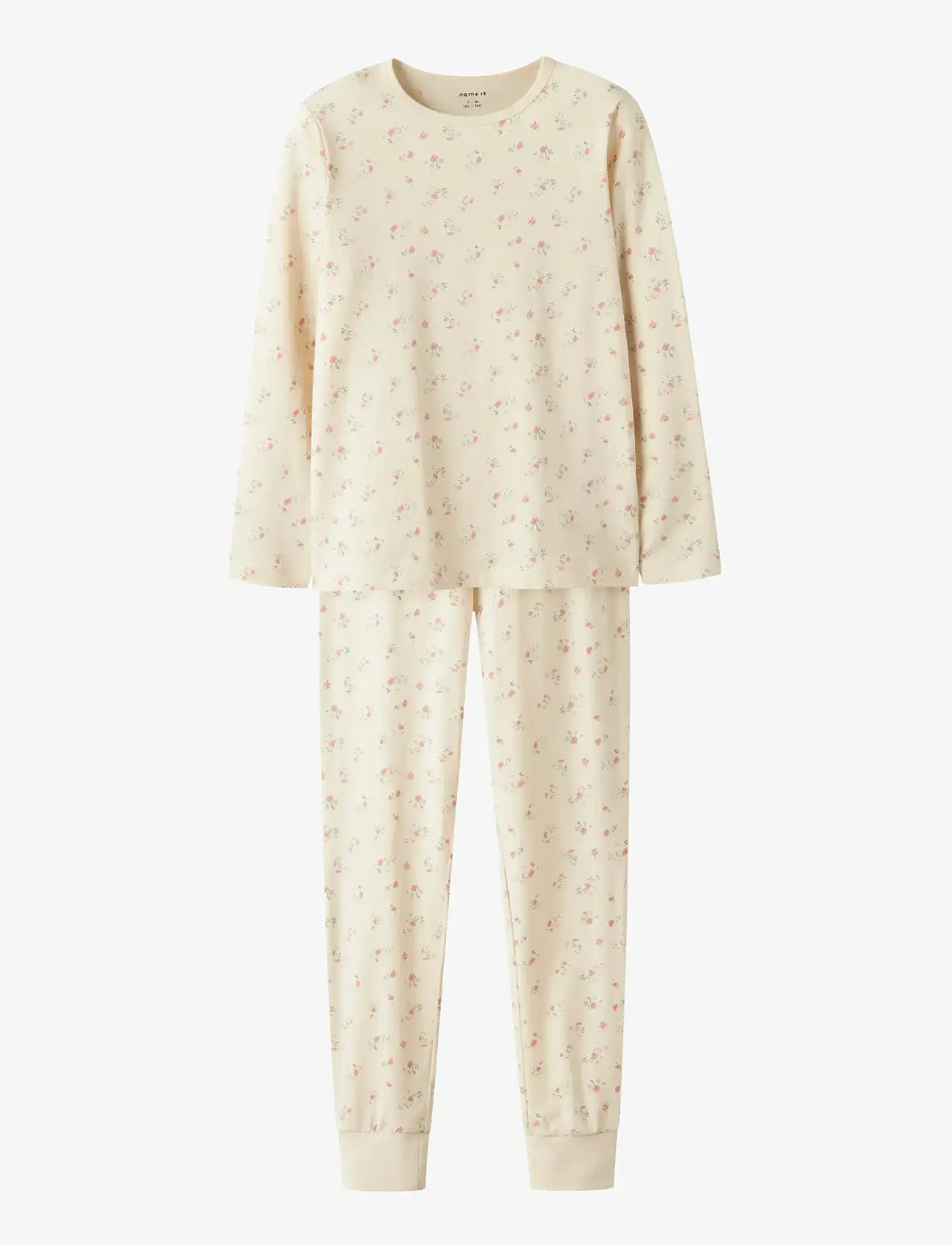 name it - NKFNIGHTSET FLOWER NOOS - pyjamassæt - turtledove - 1