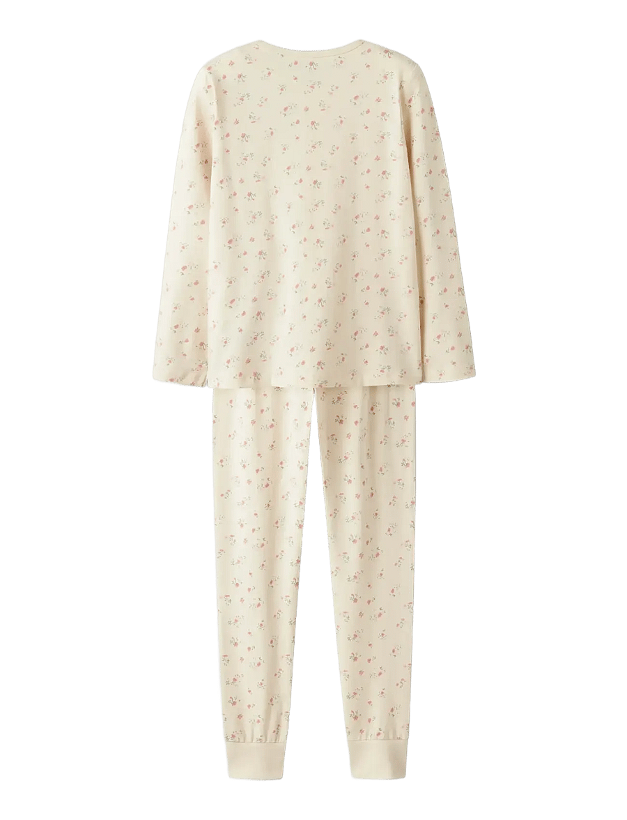 name it - NKFNIGHTSET FLOWER NOOS - pyjamassæt - turtledove - 2