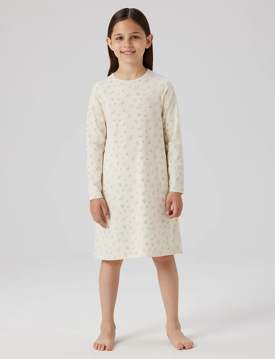 name it - NKFNIGHTGOWN FLOWER NOOS - nachthemd - turtledove - 3