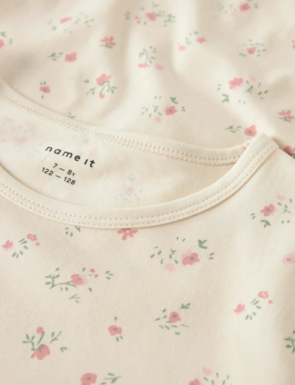 name it - NKFNIGHTGOWN FLOWER NOOS - náttkjólar - turtledove - 4