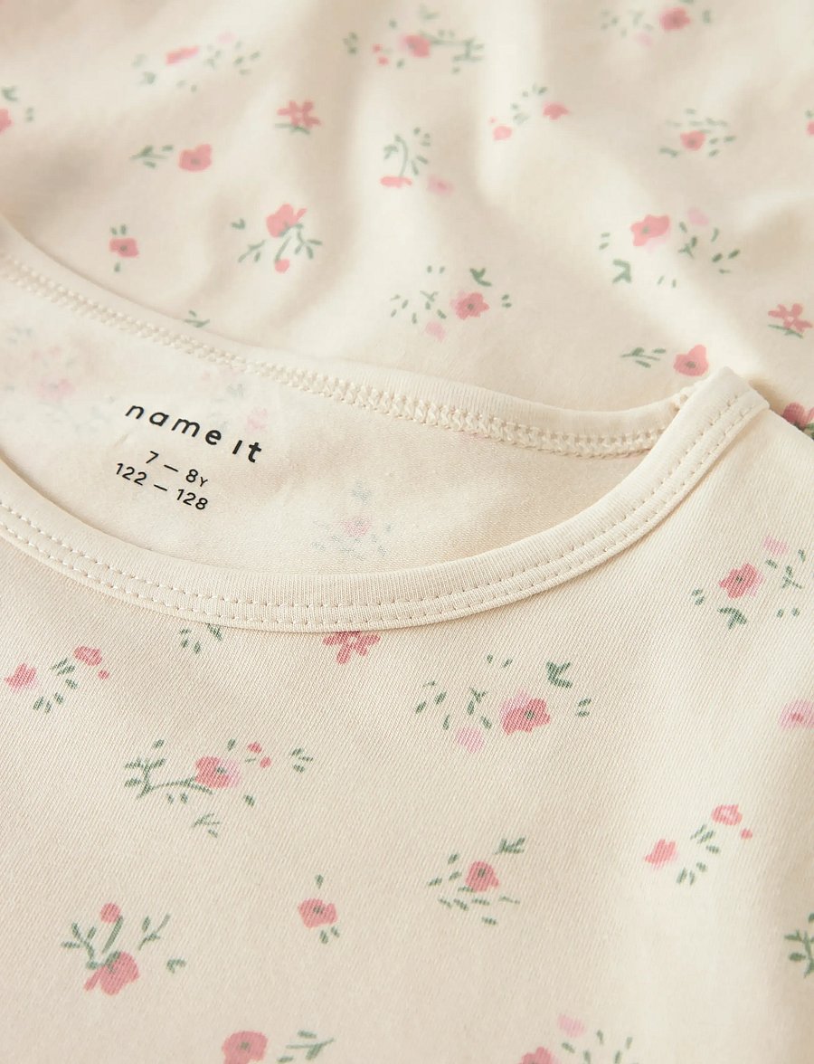 name it - NKFNIGHTGOWN FLOWER NOOS - nachthemd - turtledove - 4
