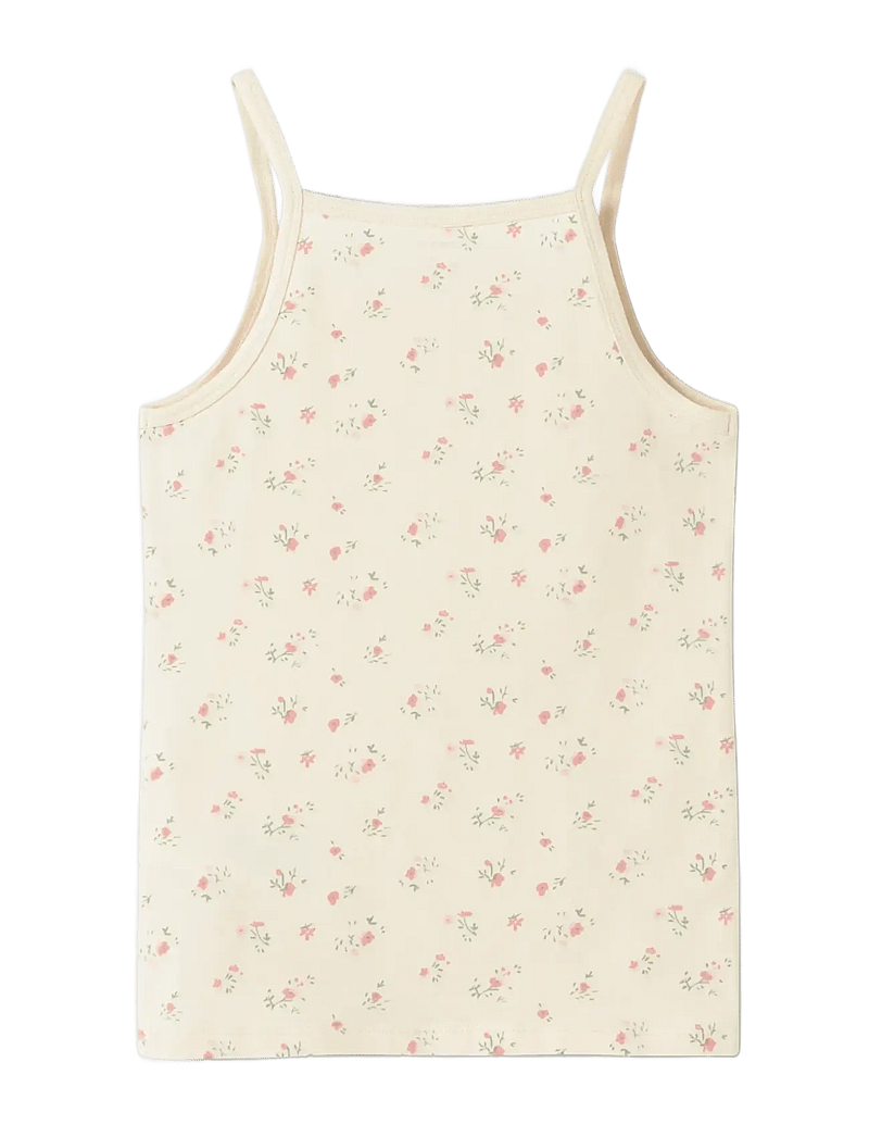 name it - NKFSTRAP TOP 2P FLOWER NOOS - Ærmeløs undertrøje - turtledove - 1