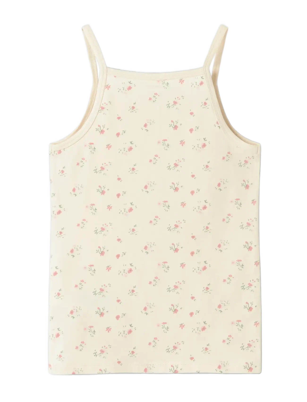 name it - NKFSTRAP TOP 2P FLOWER NOOS - tanktops - turtledove - 1