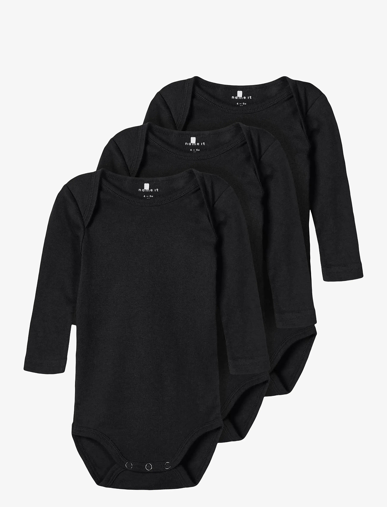 name it - NBNBODY 3P LS SOLID NOOS - kingitused alla 30€ - black - 0
