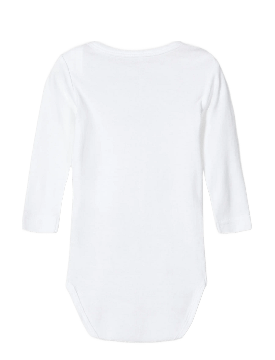 name it - NBNBODY 3P LS SOLID NOOS - bodide multipakk - bright white - 1