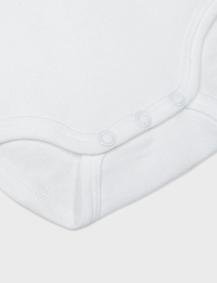 name it - NBNBODY 3P LS SOLID NOOS - bodide multipakk - bright white - 4
