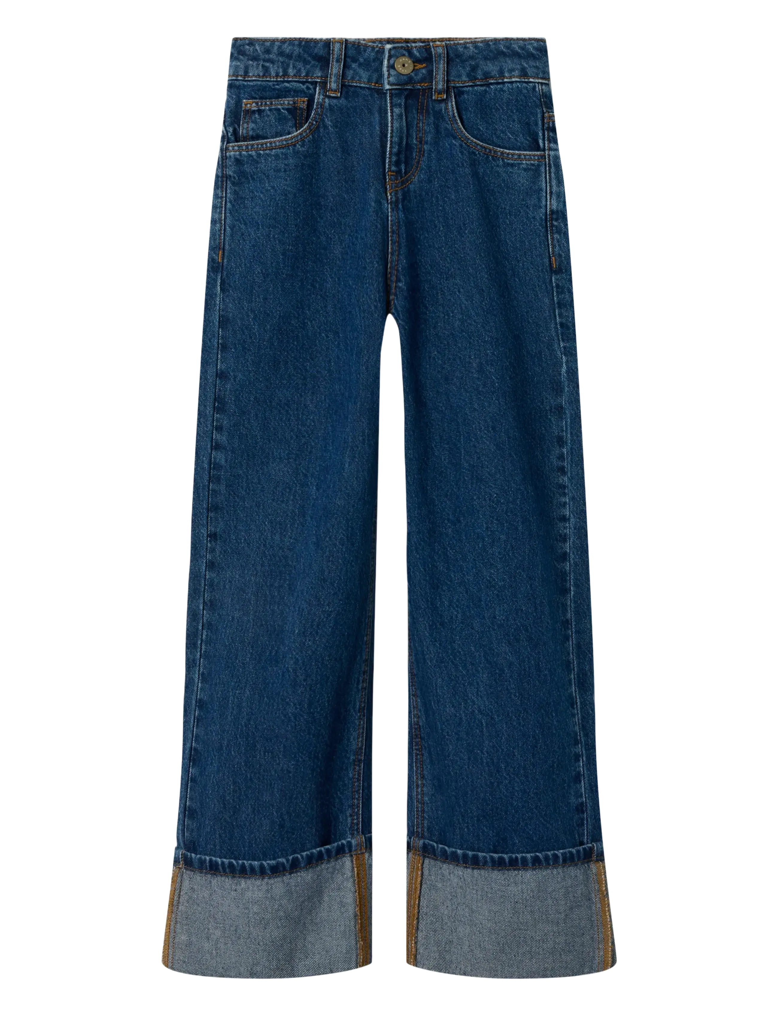 name it NKFROSE WIDE JEANS 1030-RM BTS - Underdele - DARK BLUE DENIM / blue