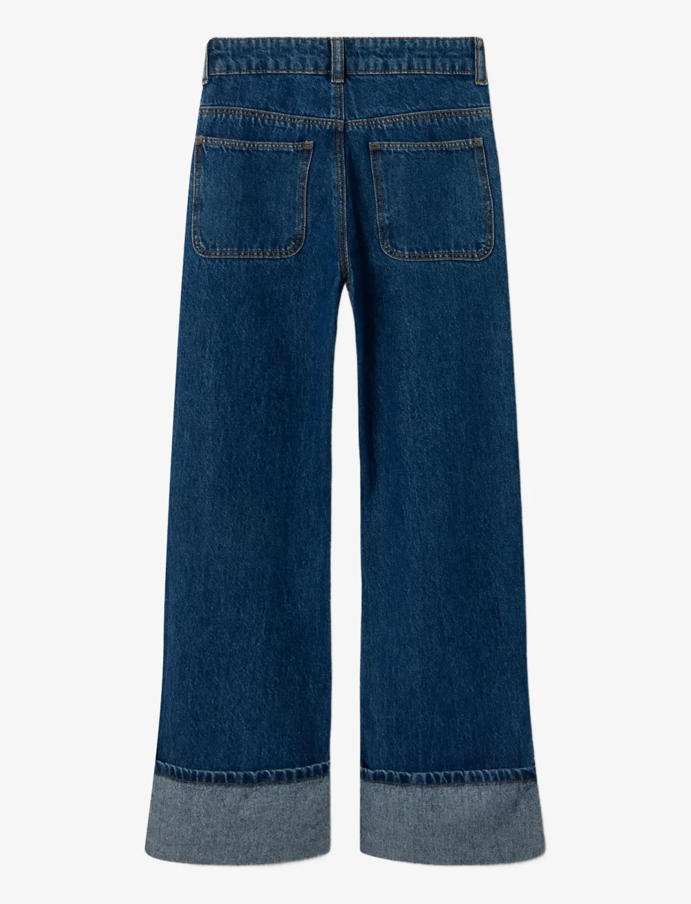 name it - NKFROSE WIDE JEANS 1030-RM BTS - hosen mit weitem bein - dark blue denim - 2