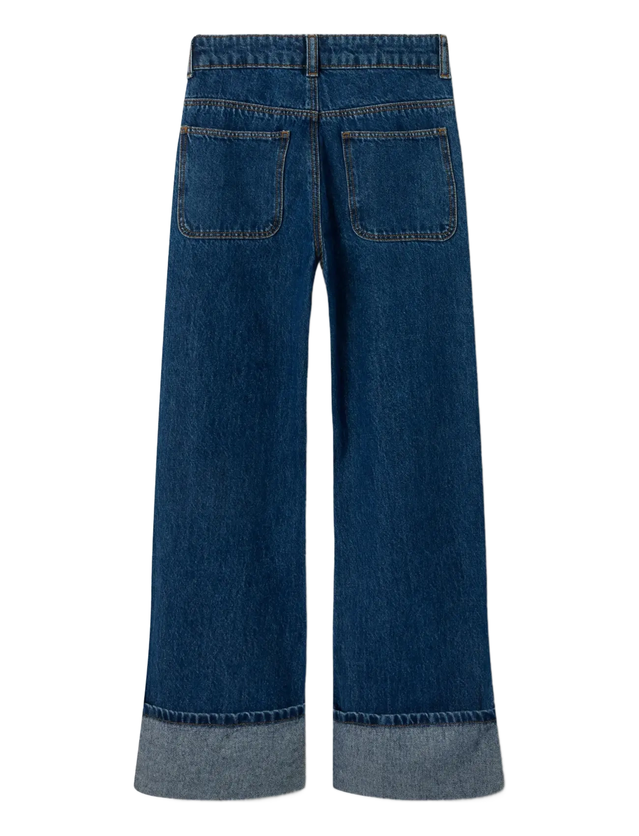 name it - NKFROSE WIDE JEANS 1030-RM BTS - hosen mit weitem bein - dark blue denim - 2