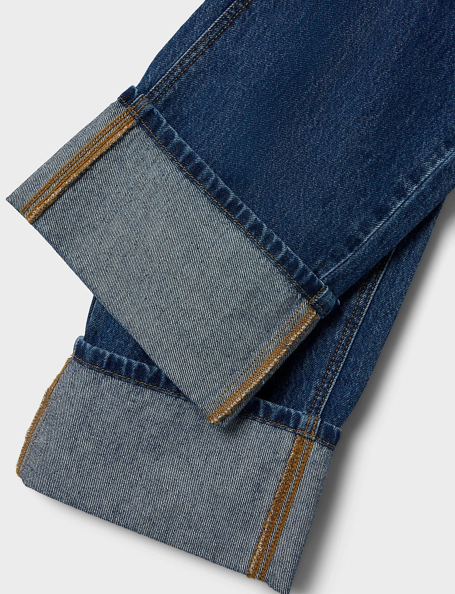 name it - NKFROSE WIDE JEANS 1030-RM BTS - hosen mit weitem bein - dark blue denim - 3