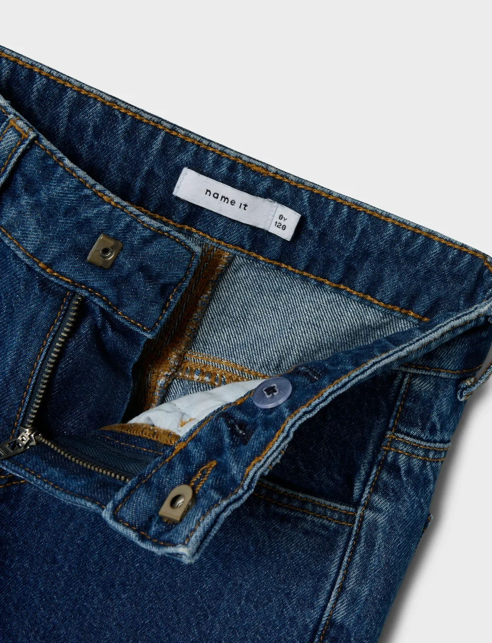 name it - NKFROSE WIDE JEANS 1030-RM BTS - hosen mit weitem bein - dark blue denim - 4