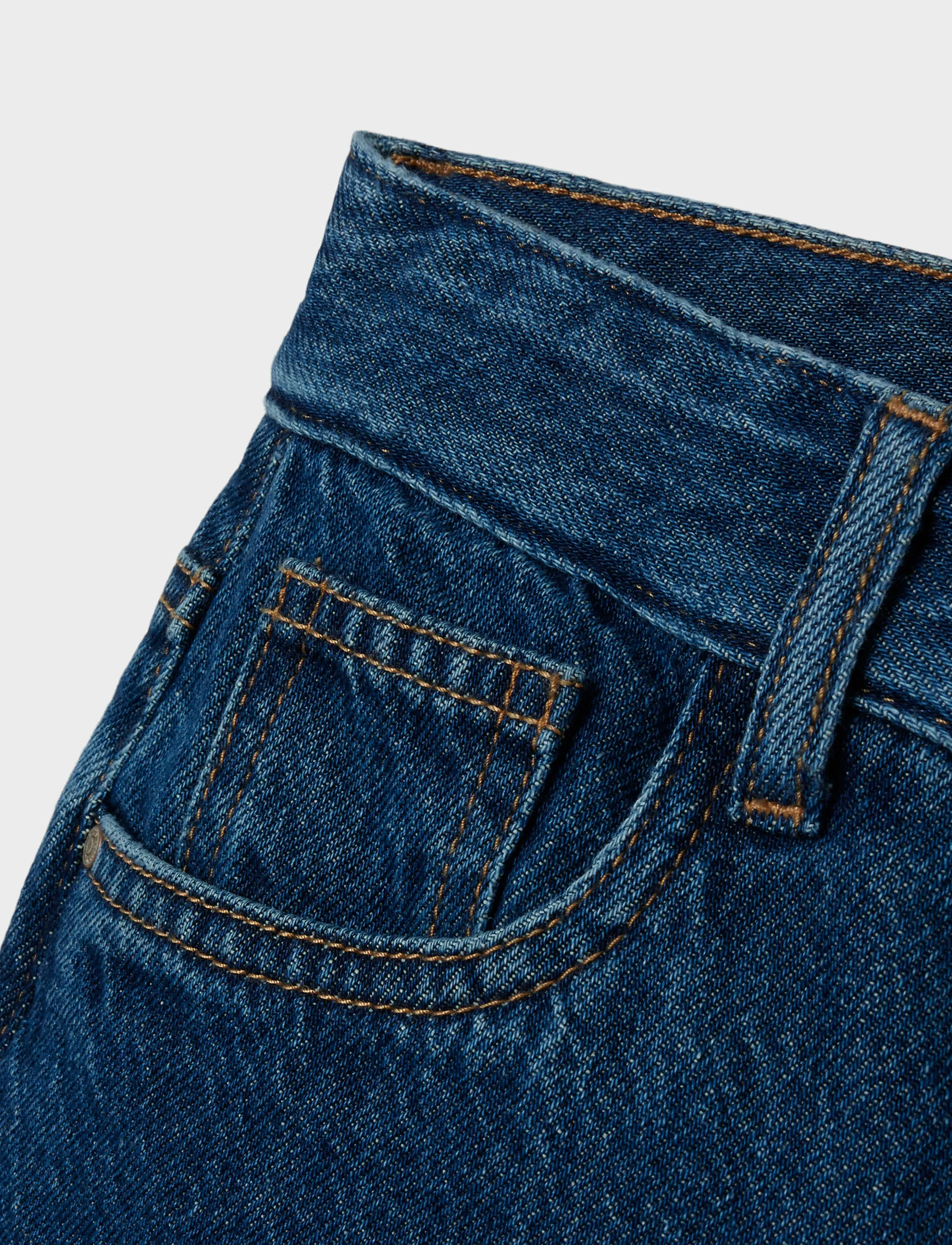 name it - NKMRYAN STRAIGHT JEANS 1030-RM BTS - dark blue denim - 3