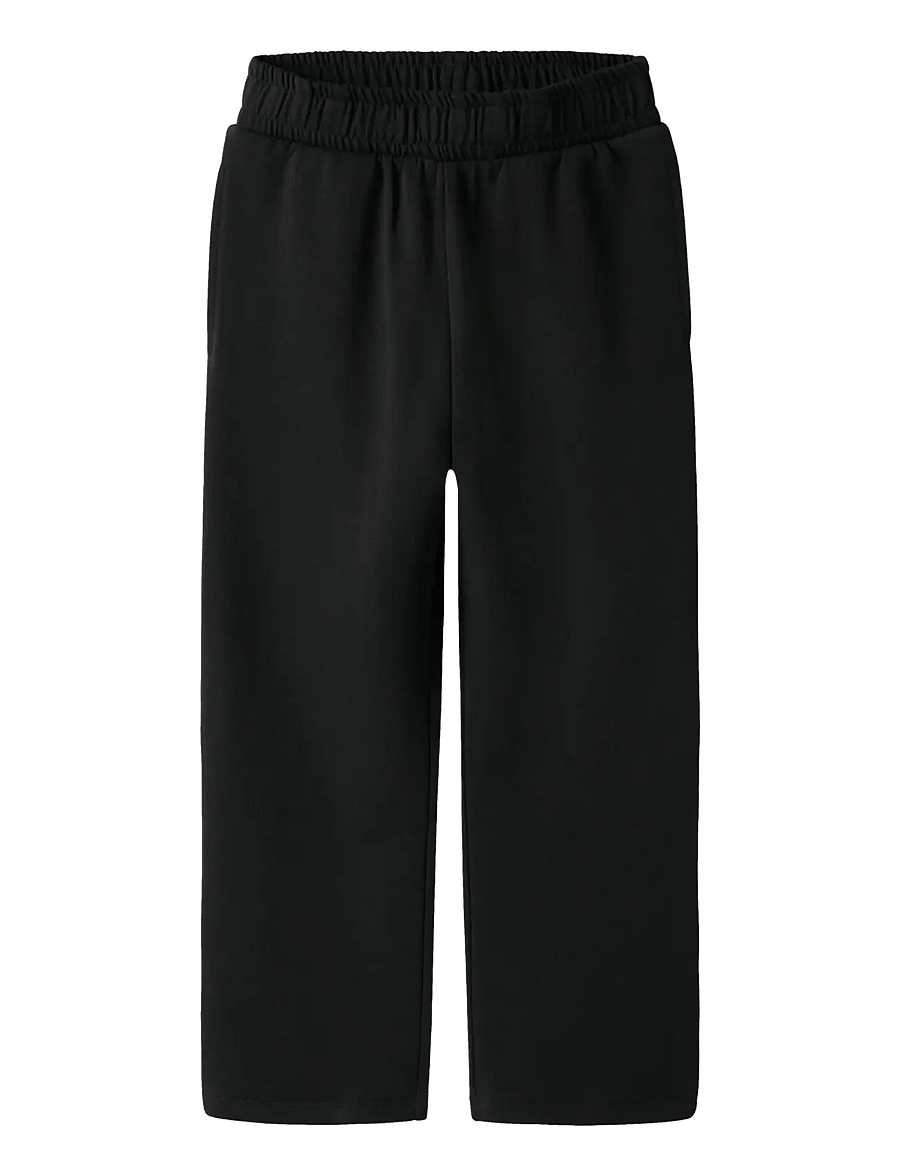 name it - NKMMALLO STRAIGHT SWEAT PANT UNB NOOS - dressipüksid - black - 1