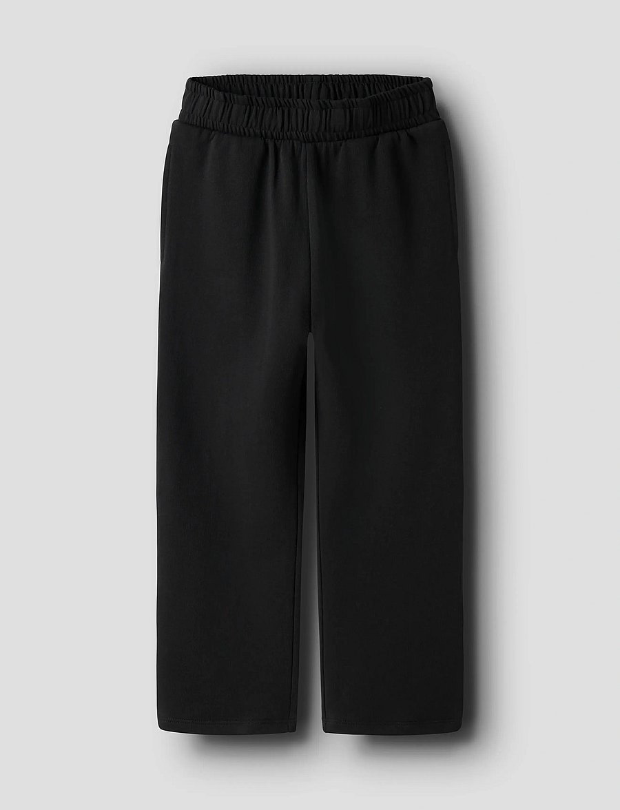 name it - NKMMALLO STRAIGHT SWEAT PANT UNB NOOS - dressipüksid - black - 0