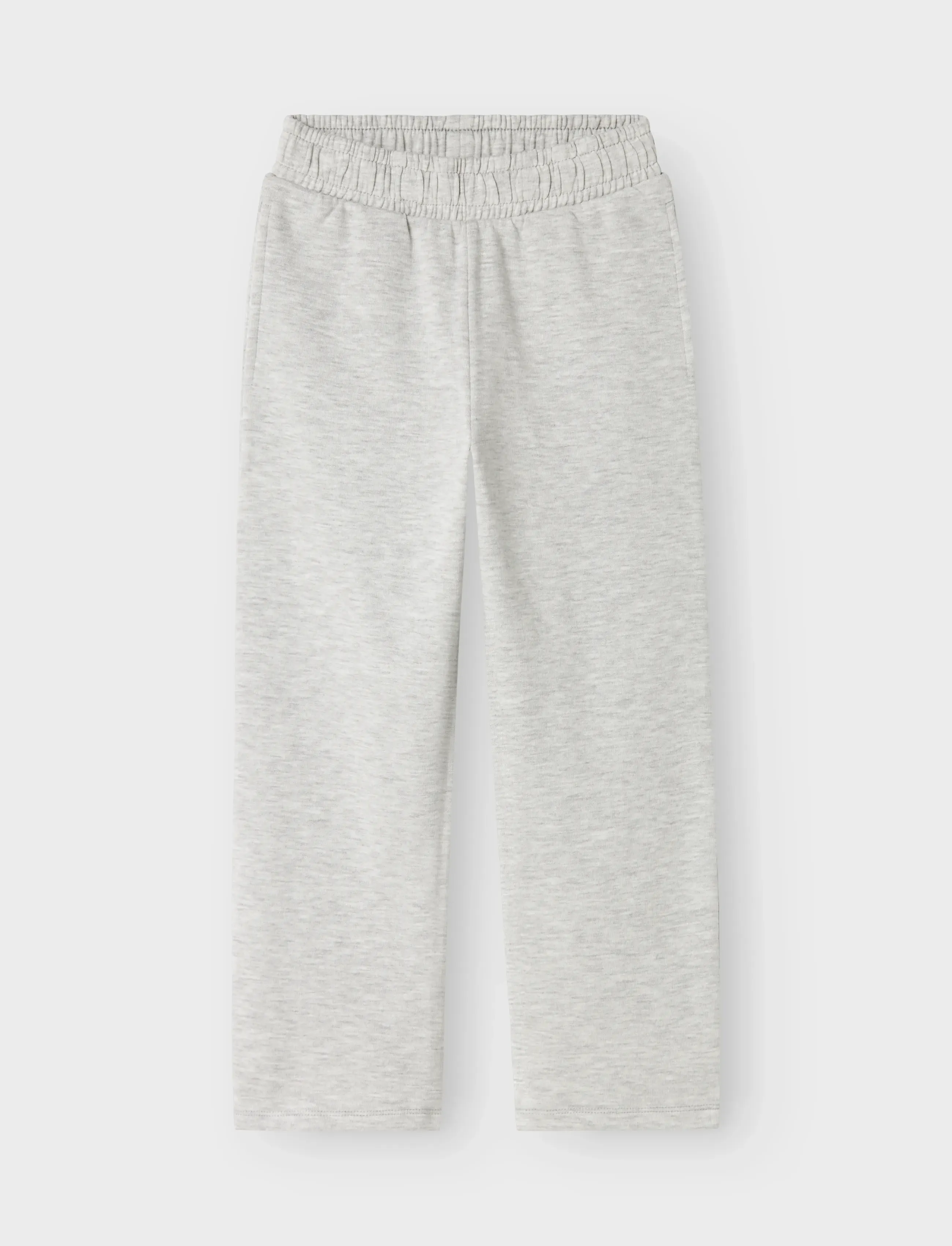 name it - NKMMALLO STRAIGHT SWEAT PANT UNB NOOS - mjukisbyxor - light grey melange - 0