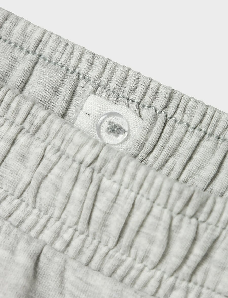name it - NKMMALLO STRAIGHT SWEAT PANT UNB NOOS - dressipüksid - light grey melange - 3