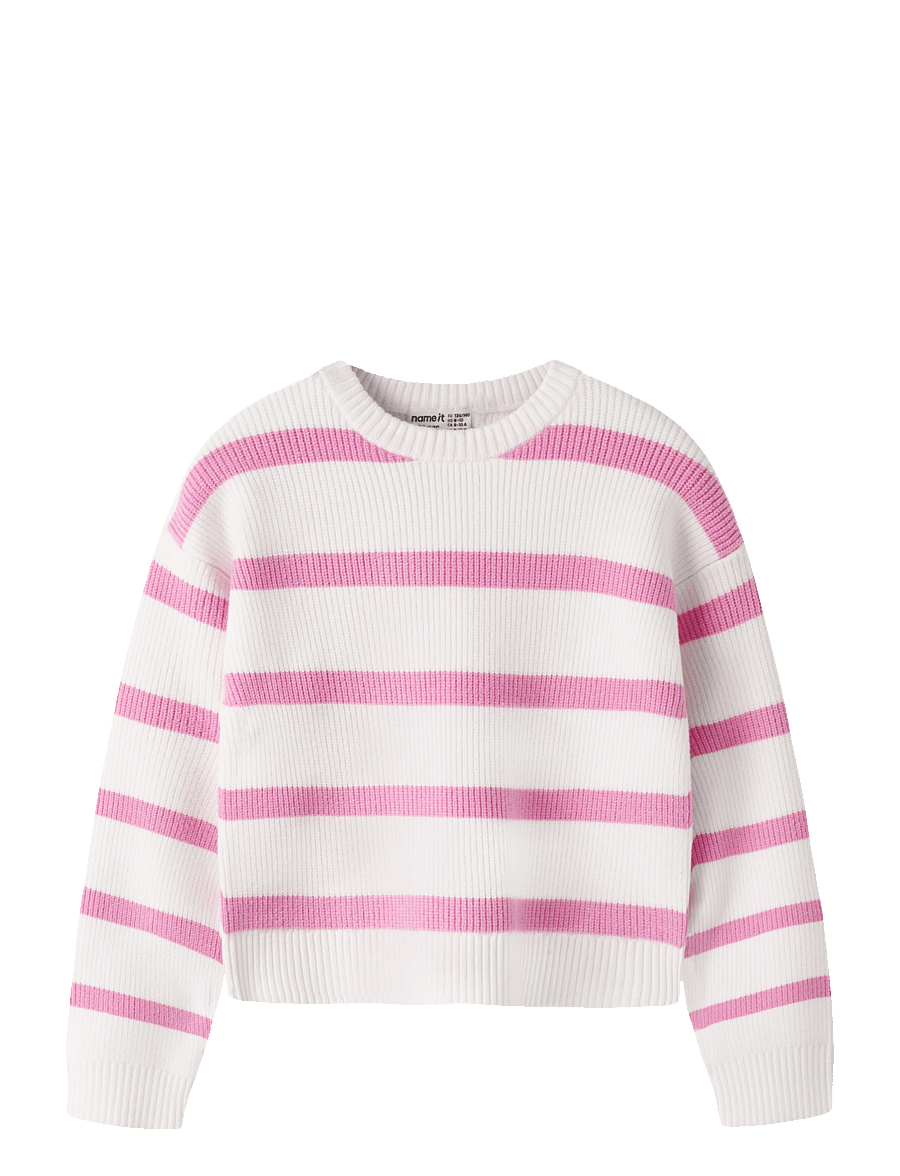 name it - NKFVNILLA LS SH KNIT - pullover - cloud dancer - 0