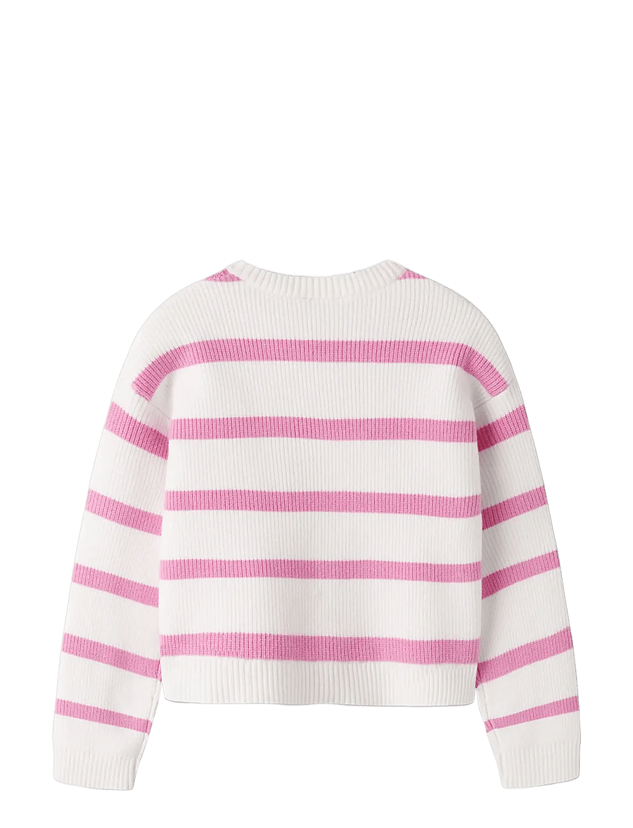 name it - NKFVNILLA LS SH KNIT - pullover - cloud dancer - 1