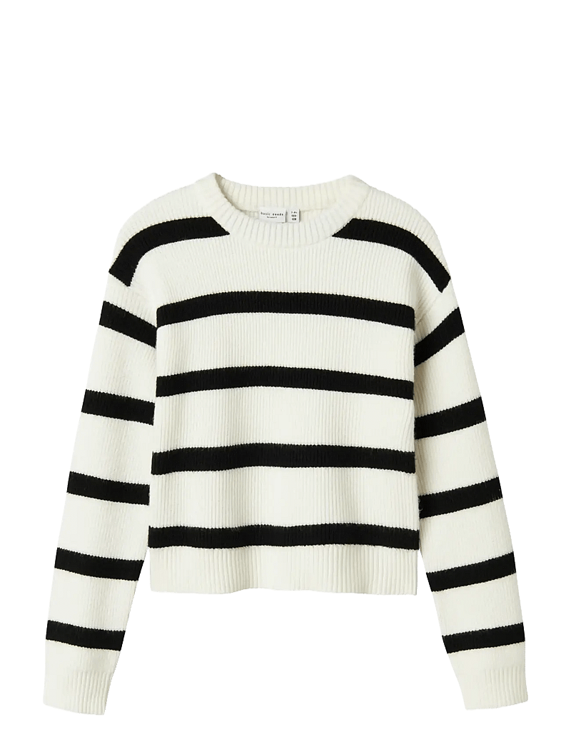 name it - NKFVNILLA LS SH KNIT - pulls - cloud dancer - 1