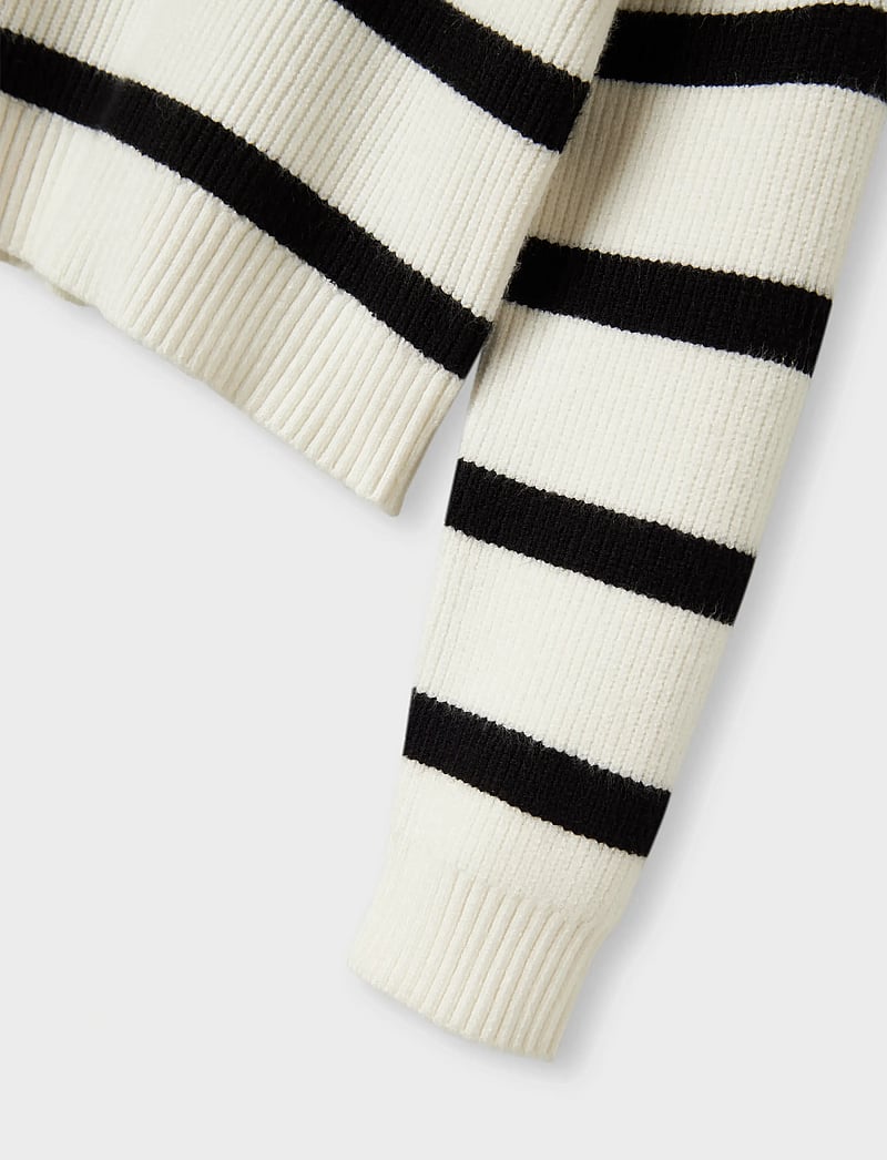 name it - NKFVNILLA LS SH KNIT - pulls - cloud dancer - 3