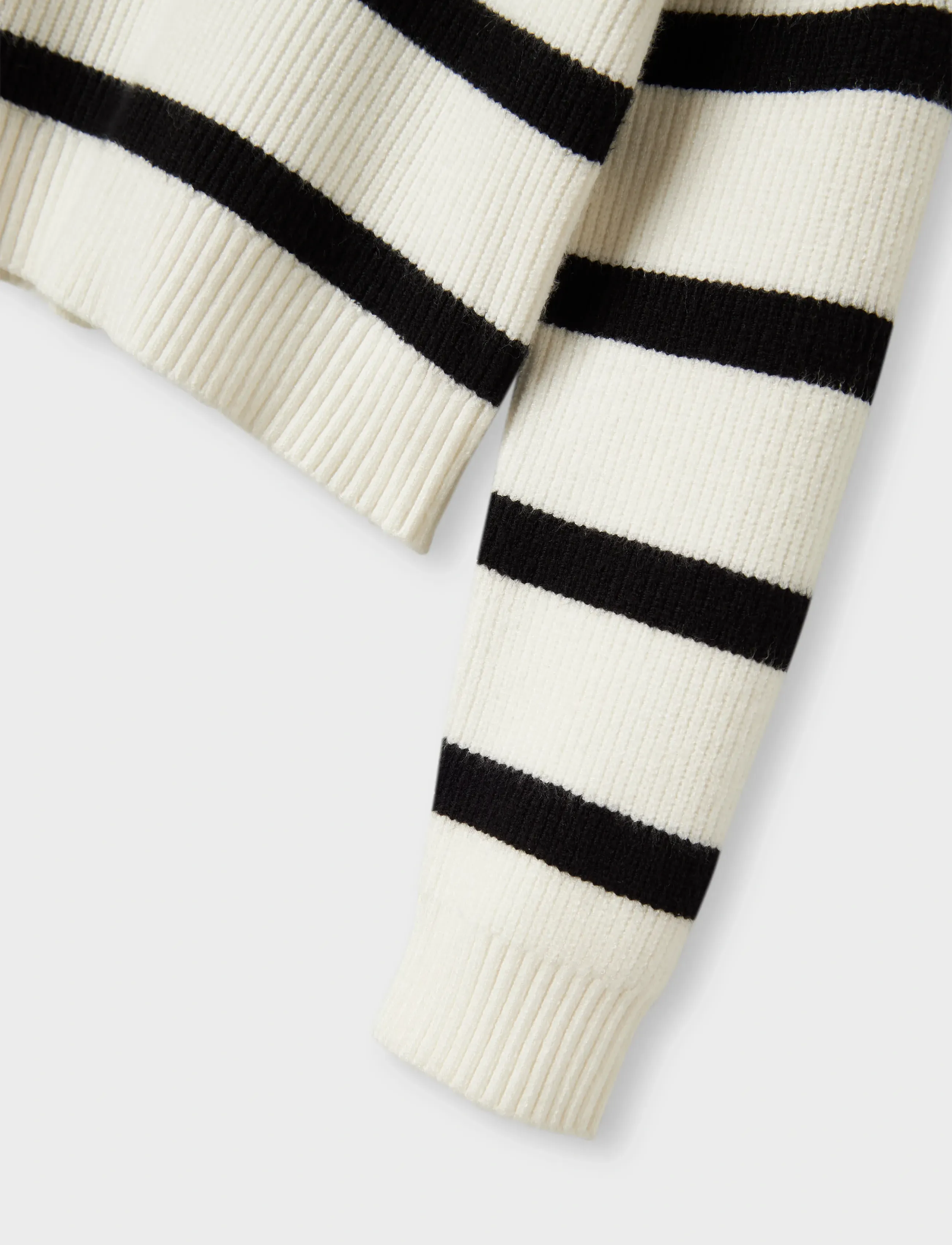 name it - NKFVNILLA LS SH KNIT - gensere - cloud dancer - 3